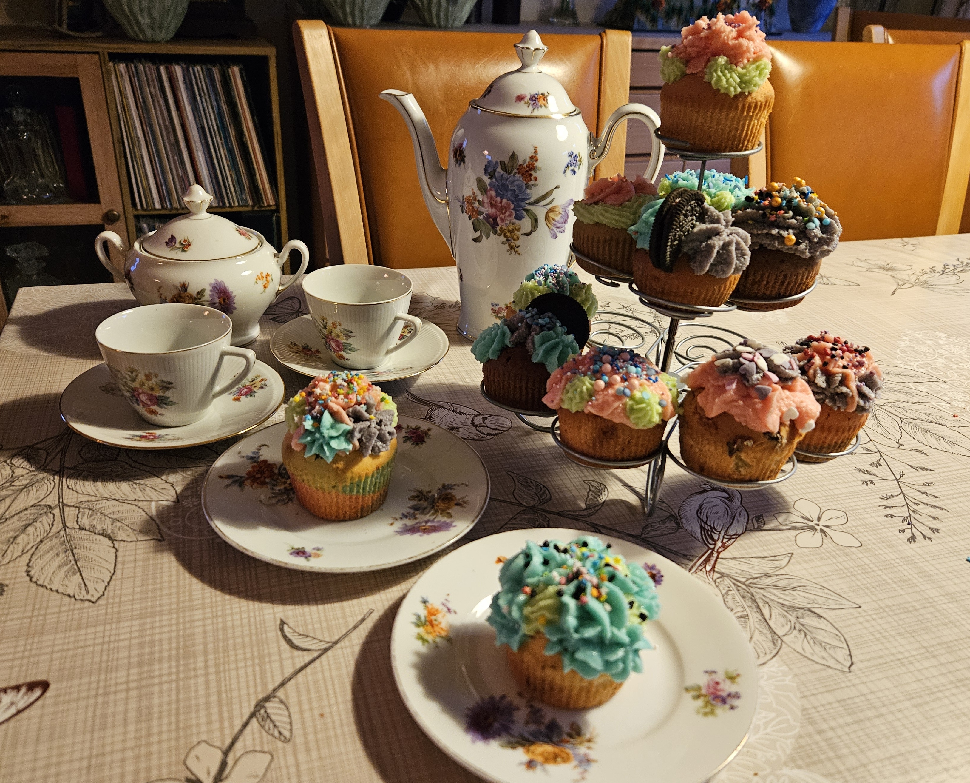 billed af cupcakes opsætning